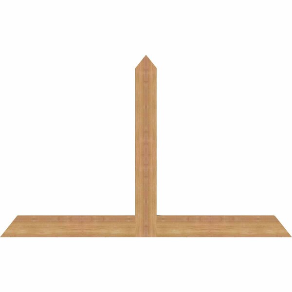 Ekena Millwork Portland Timber Gable Bracket, Western Red Cedar, 48"W x 30"H x 1 1/2"D x 3 1/2"F, 15/12 Pitch GBW048X30X0204POR00SWR - main